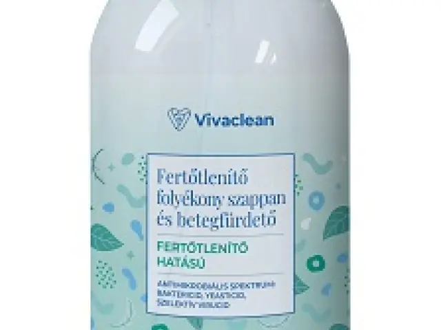 Vivaclean Fertőtlenítő folyékony szappan és betegfürdető, pumpás 1000 ml